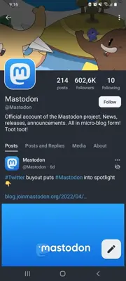 Mastodon android App screenshot 3